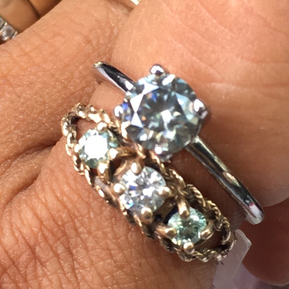 1.48 Moissanite solitaire sz 8 - Picture 9 of 9